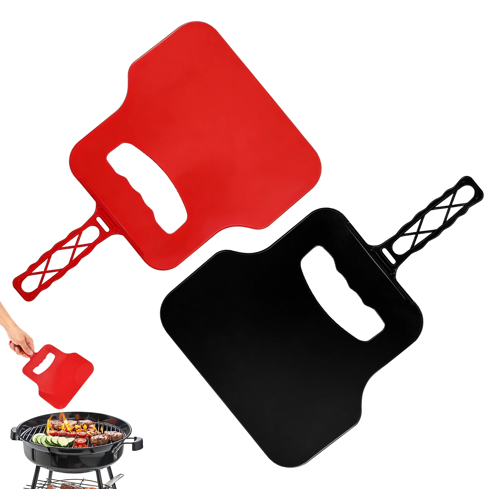Camping Cooking Bbq - Ventilador Manual de Plástico, Herramienta Portátil