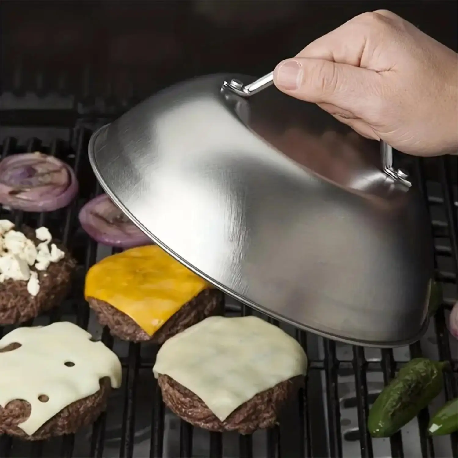 Camping Cooking Heater - Cubierta de Acero Inoxidable de 9