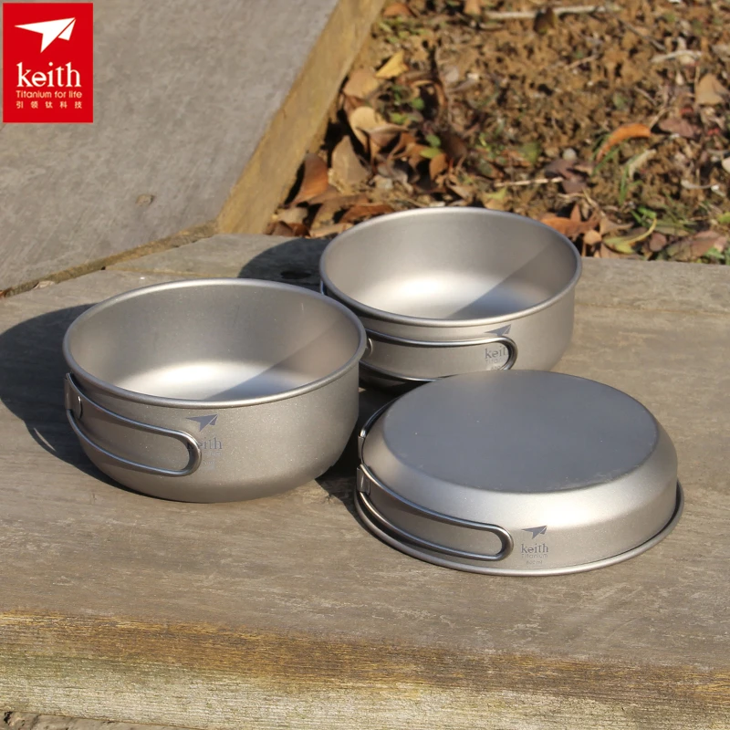 Camping Cooking Pot Stainless Steel - Juego de utensilios de cocina de
