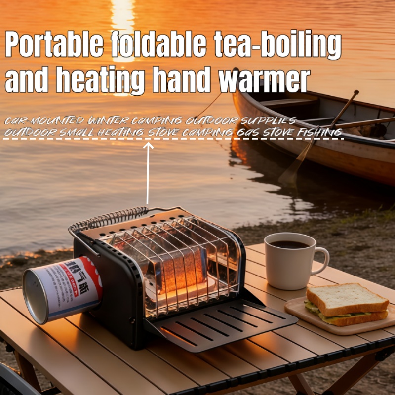 Camping Cooking Heater - Estufa de gas portátil de 1200W