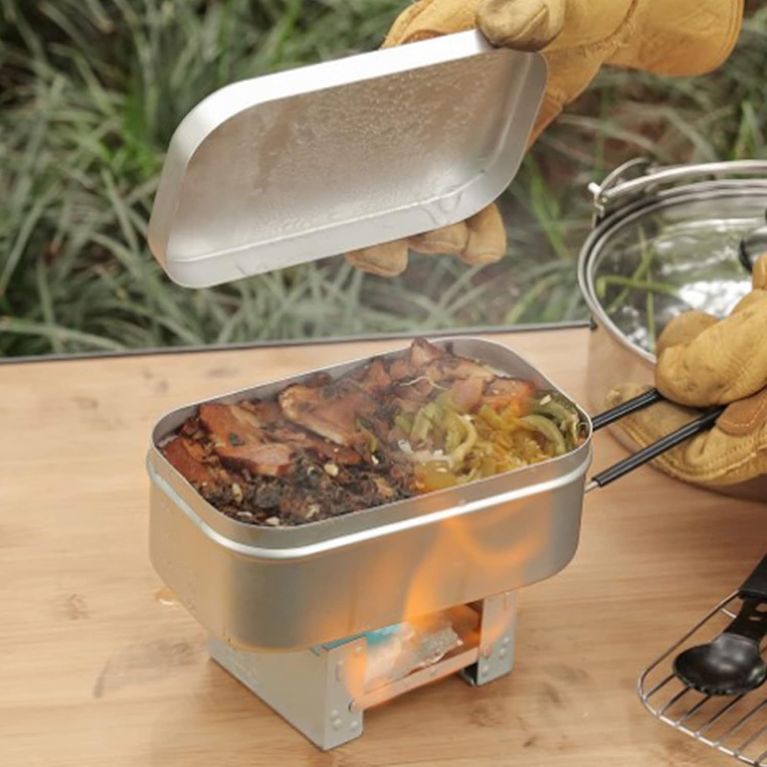 Camping Cooking Gas - Asa plegable para caja Bento, contenedor