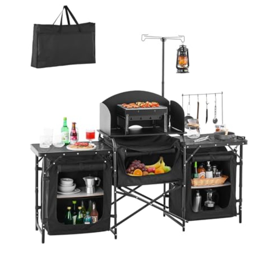 Camping Cooking Table With Storage - Mesa de Cocina para Camping, Mesa