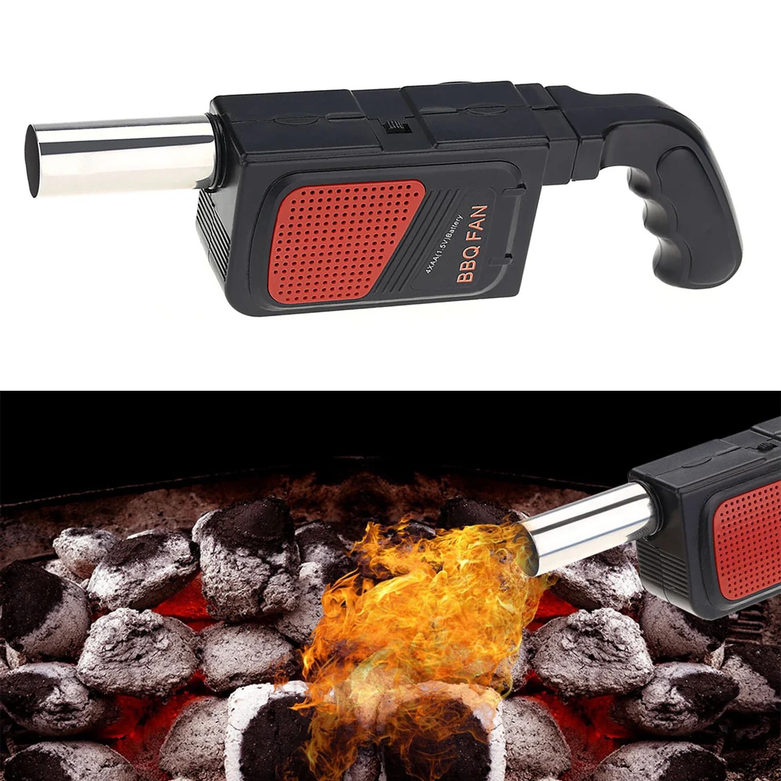 Camping Cooking Bbq - Ventilador Eléctrico Portátil para Barbacoa, Soplador