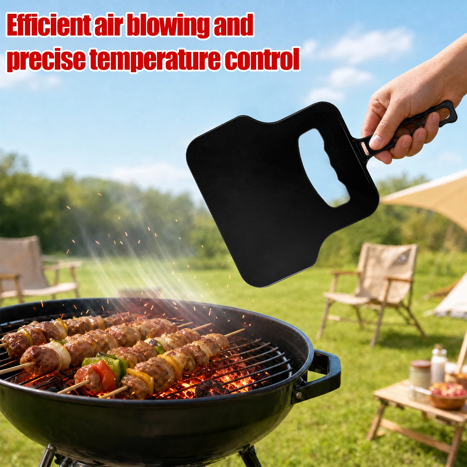 Ventilador Manual de Plástico, - Camping Cooking Bbq reseña y precio