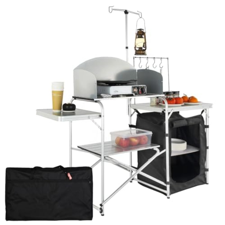 Mesa de Cocina para Camping, M - Camping Cooking Table With Storage reseña y precio