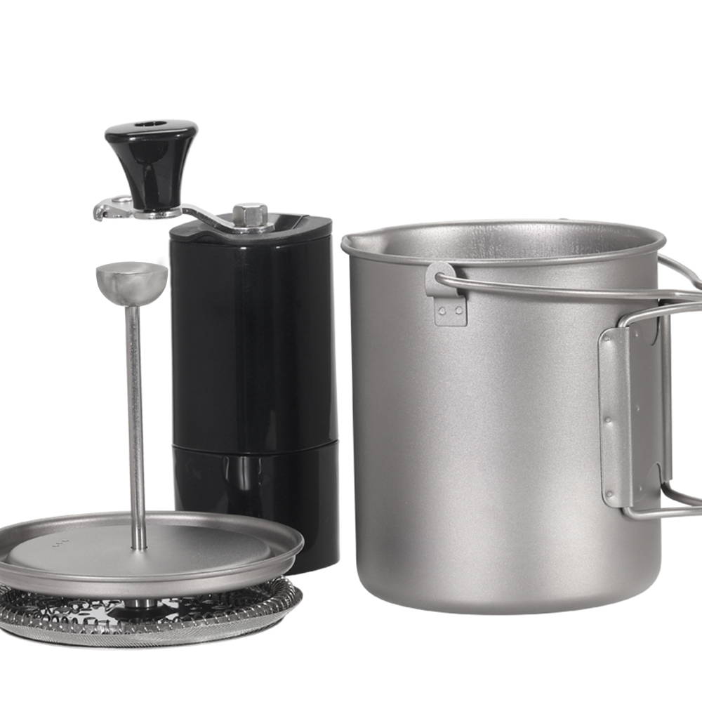 Lixada-taza de café de titanio - Camping Cooking Pot Stainless Steel reseña y precio