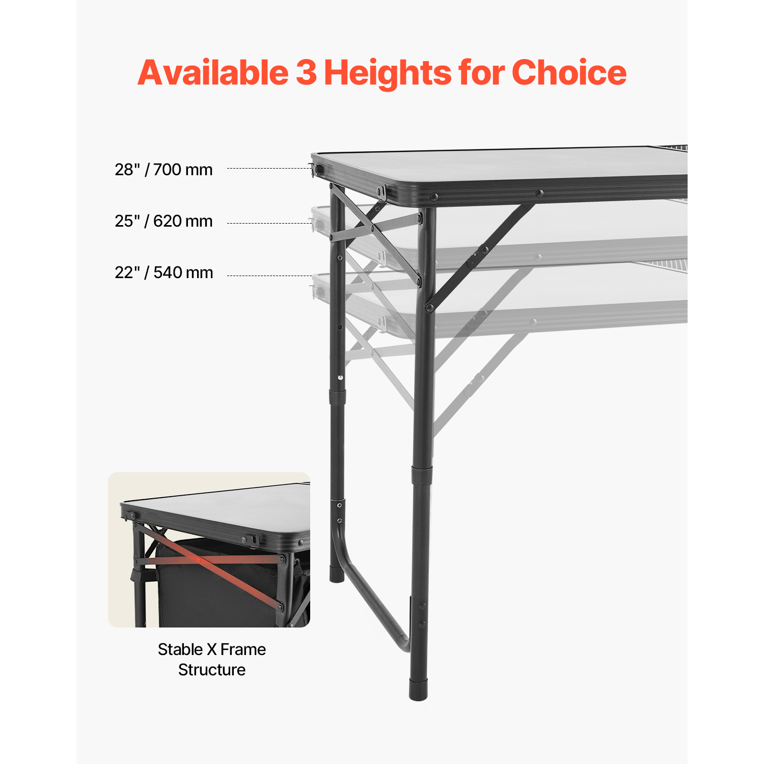 VEVOR Mesa de Cocina Plegable  - Camping Cooking Table With Storage reseña y precio