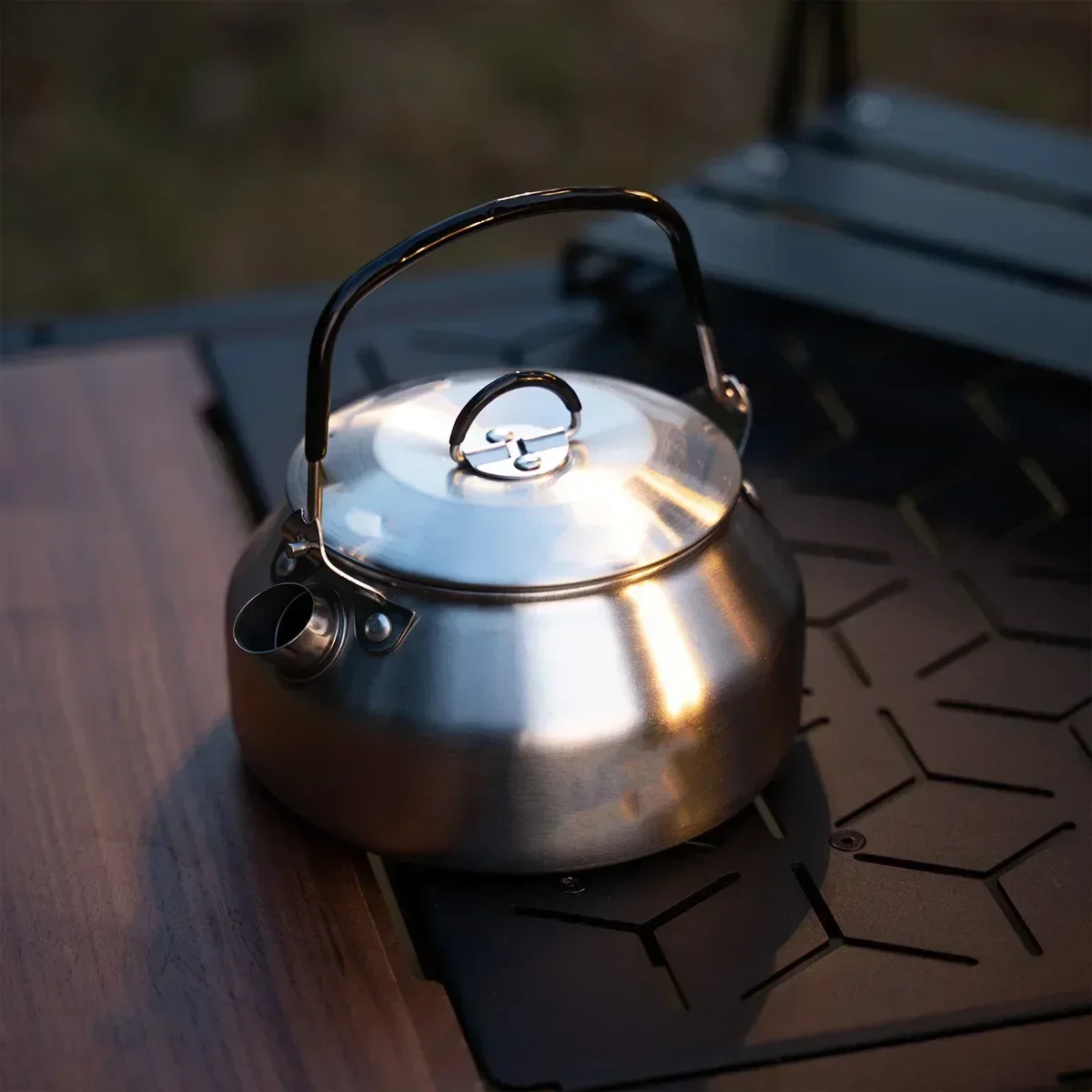 Hervidor de acero inoxidable d - Camping Cooking Pot Stainless Steel reseña y precio