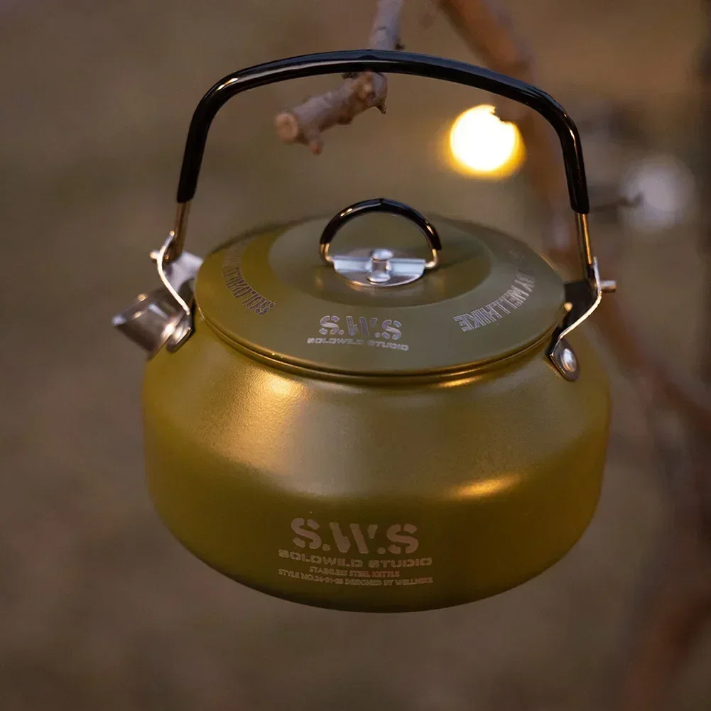Hervidor de acero inoxidable d - Camping Cooking Pot Stainless Steel reseña y precio