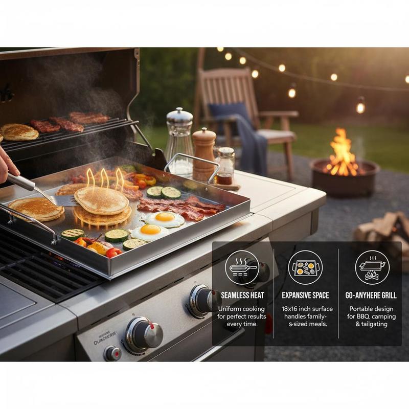 Plancha universal de superfici - Camping Cooking Gas reseña y precio