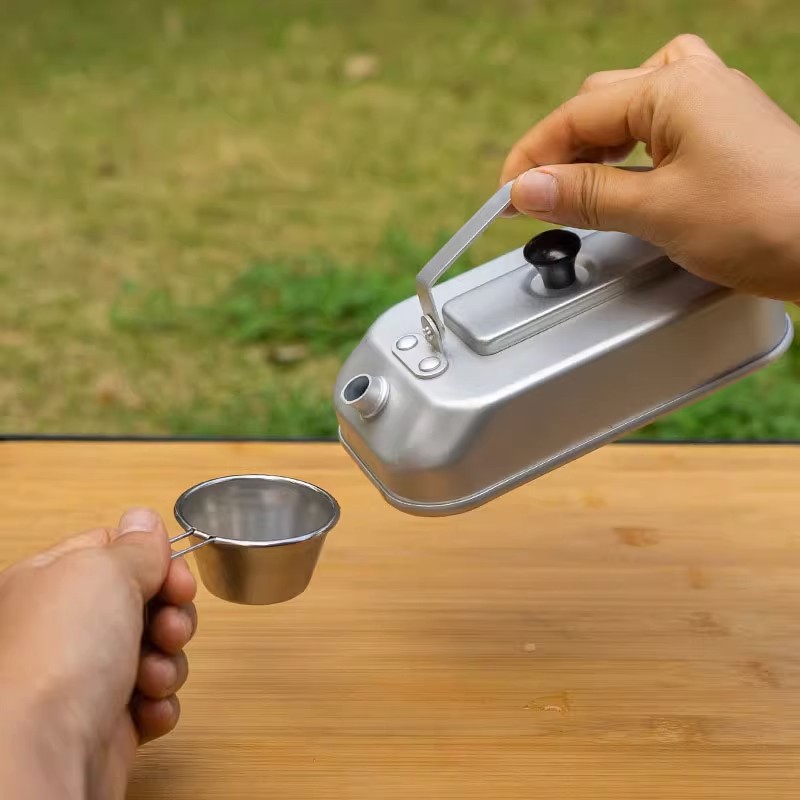 Tetera portátil ultraligera pa - Camping Cooking Pot Stainless Steel reseña y precio