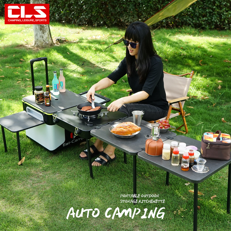 Mesa de Cocina Portátil para A - Camping Cooking Table With Storage reseña y precio