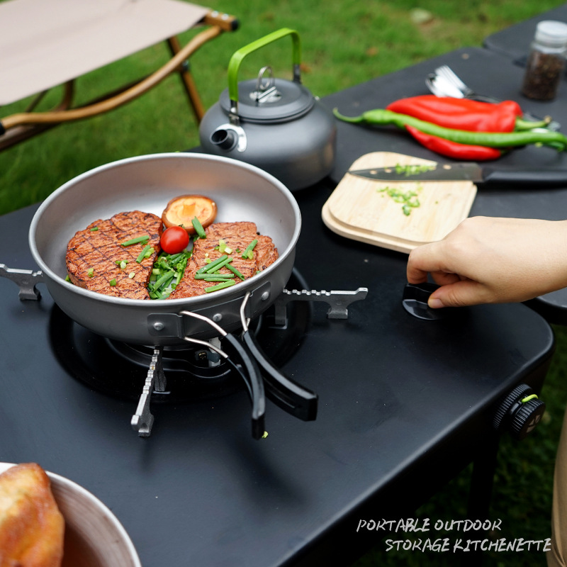 Mesa de Cocina Portátil para A - Camping Cooking Table With Storage reseña y precio