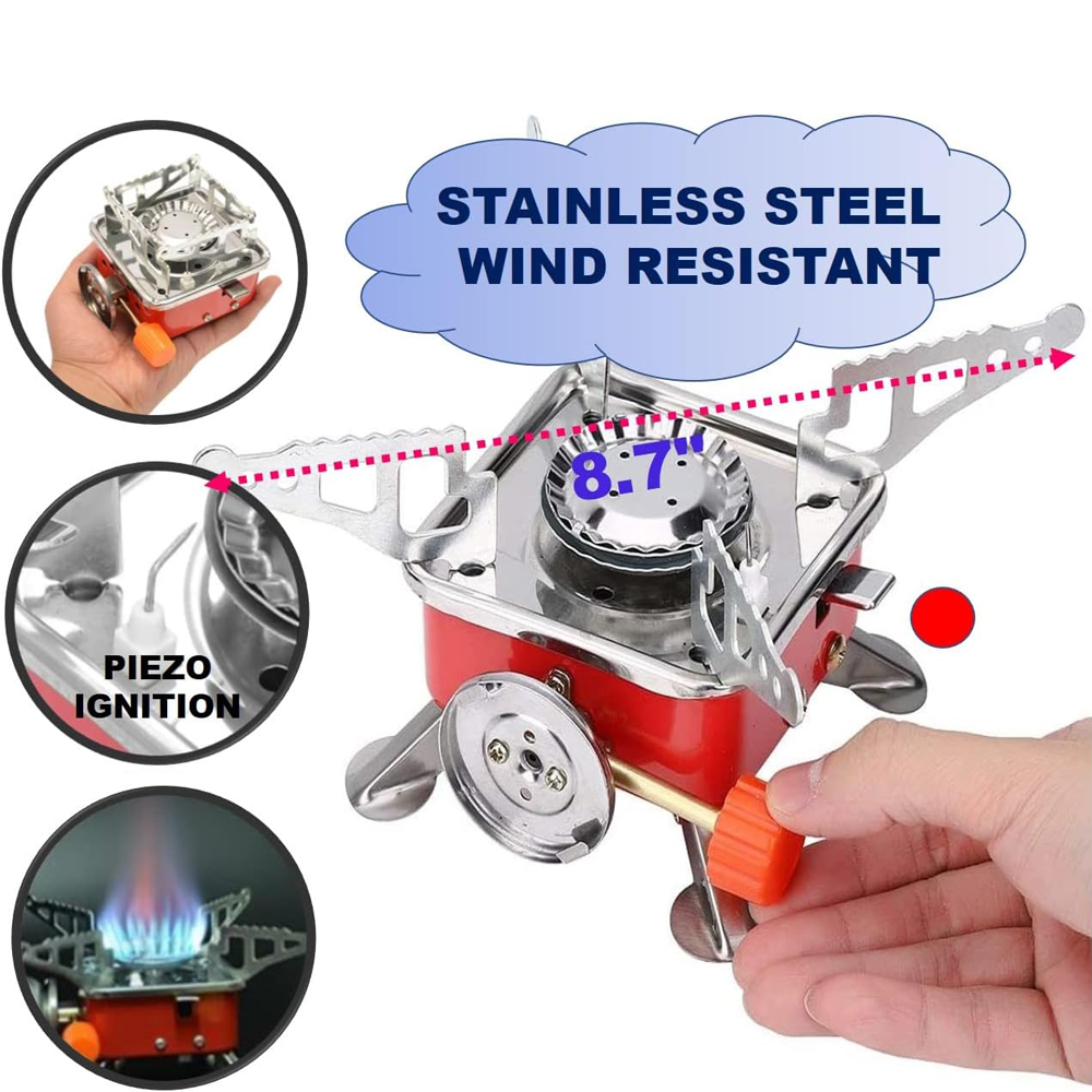 Quemador portátil para acampar - Camping Cooking Heater reseña y precio