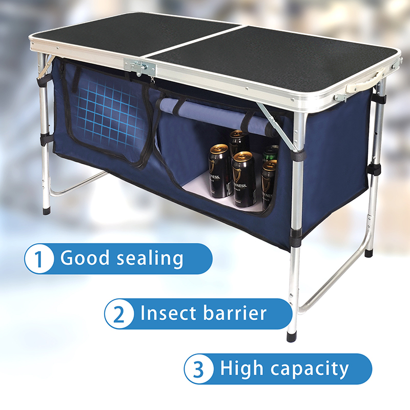 Mesa plegable ligera de alumin - Camping Cooking Table With Storage reseña y precio