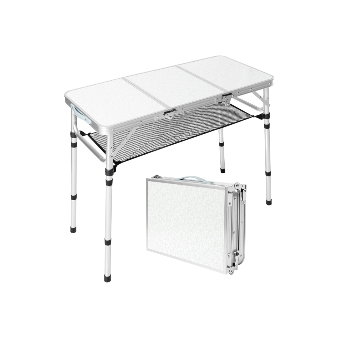 Mesa Plegable para Camping con - Camping Cooking Table With Storage reseña y precio