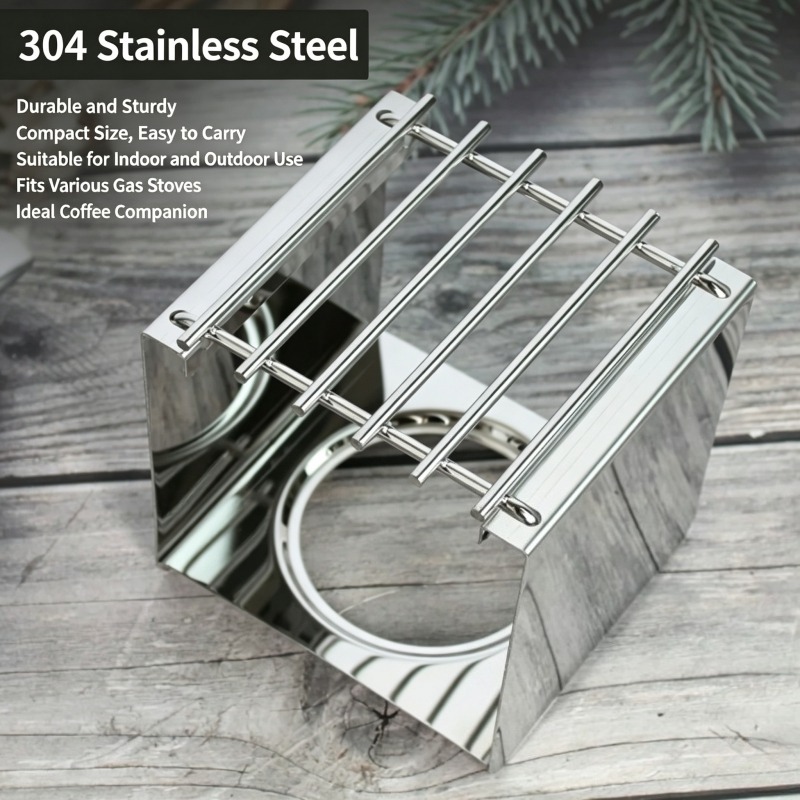 Soporte Cuadrado de Acero Inox - Camping Cooking Pot Stainless Steel reseña y precio