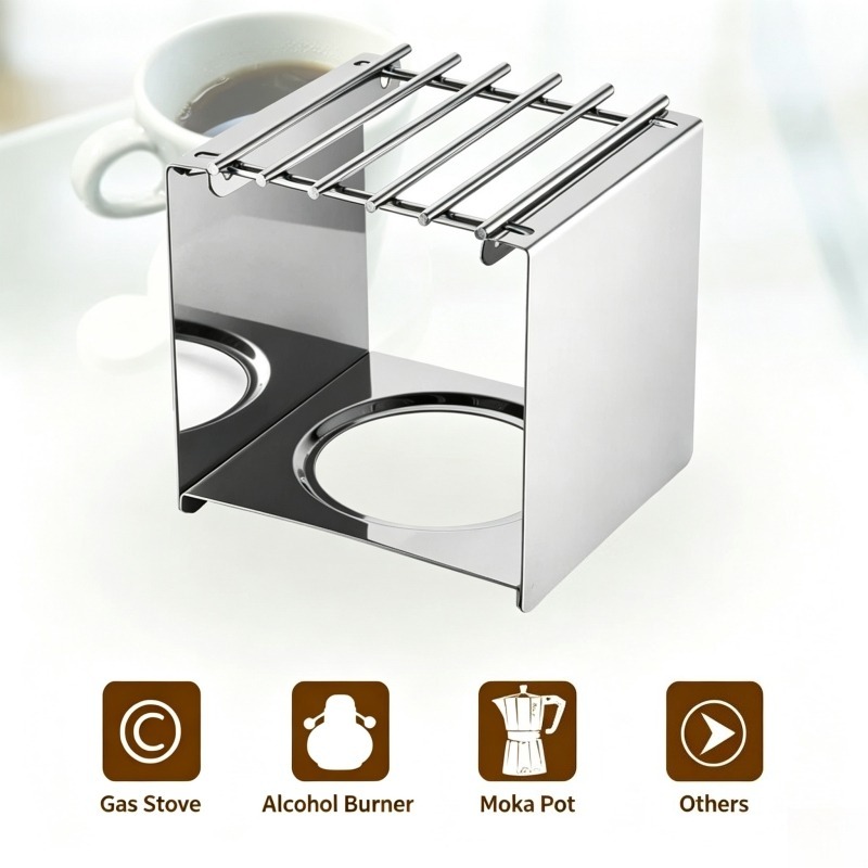 Soporte Cuadrado de Acero Inox - Camping Cooking Pot Stainless Steel reseña y precio