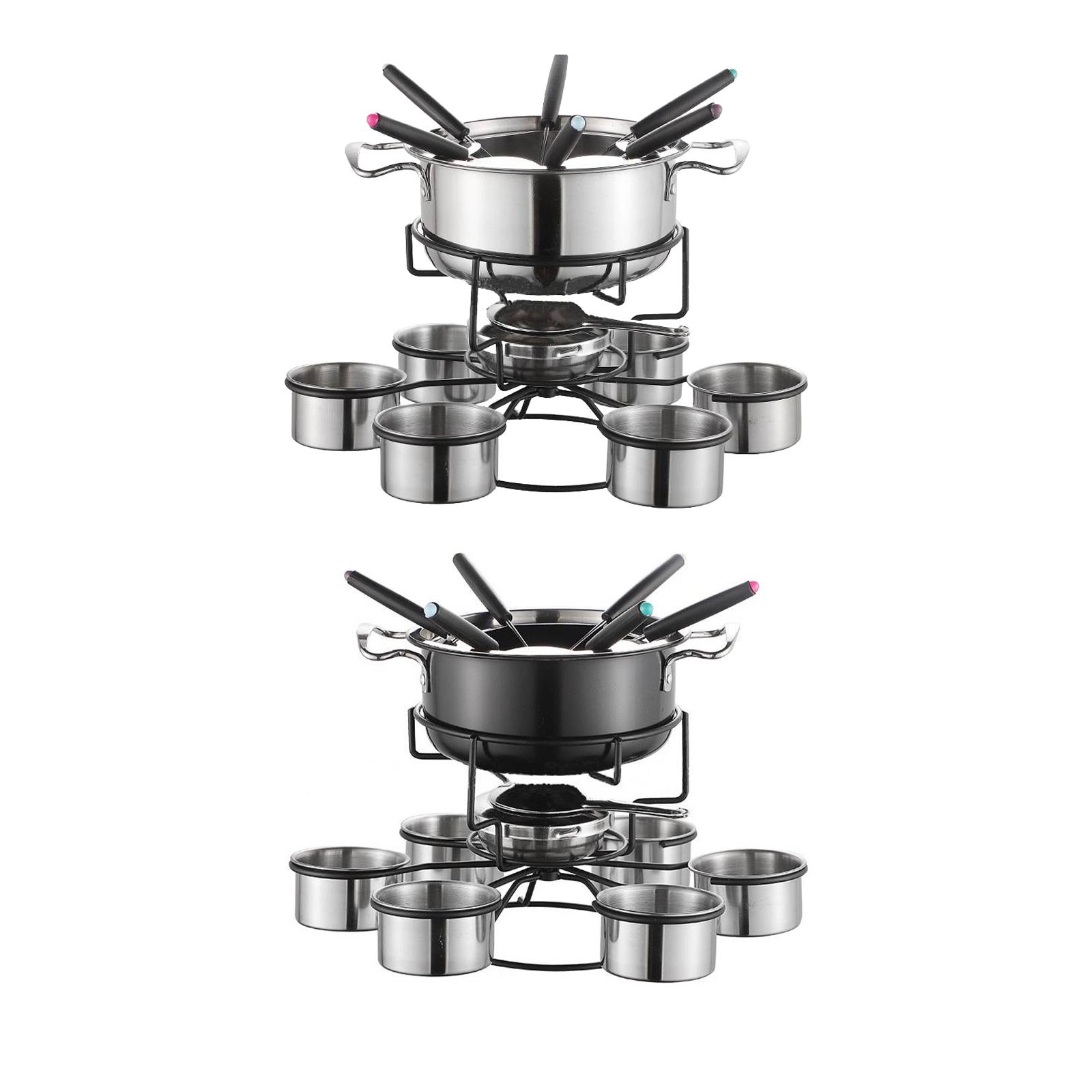 Juego de ollas para fondue, es - Camping Cooking Pot Stainless Steel reseña y precio