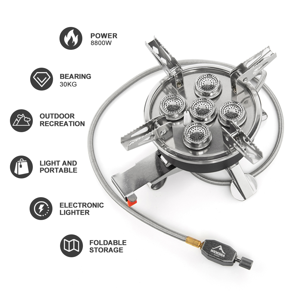 Estufa de Gas Widesea para aca - Camping Cooking Heater reseña y precio