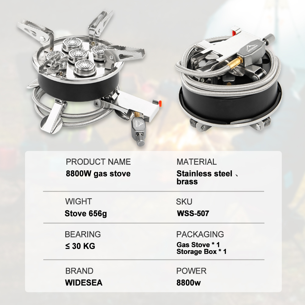 Estufa de Gas Widesea para aca - Camping Cooking Heater reseña y precio