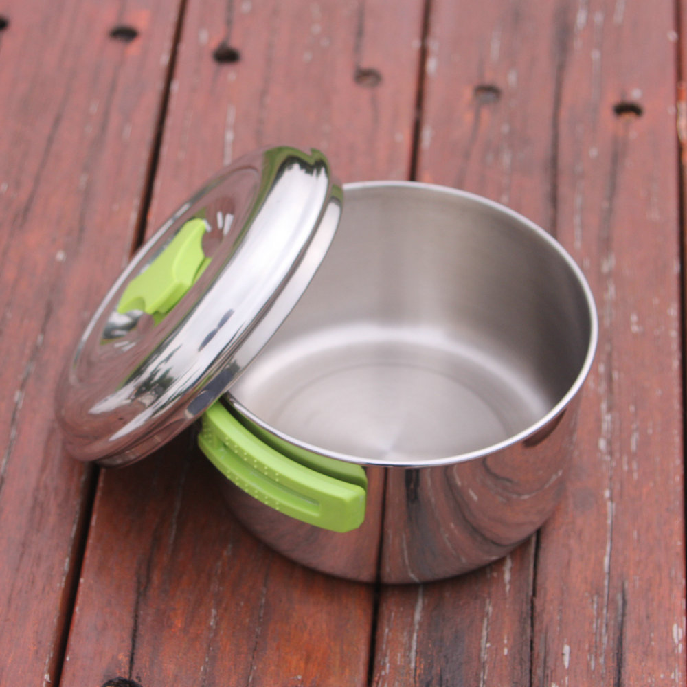 Olla de Camping ligera de acer - Camping Cooking Pot Stainless Steel reseña y precio